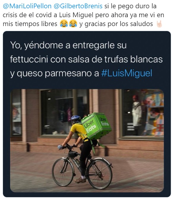 Llegan los memes de la colaboración de Luis Miguel y Uber Eats