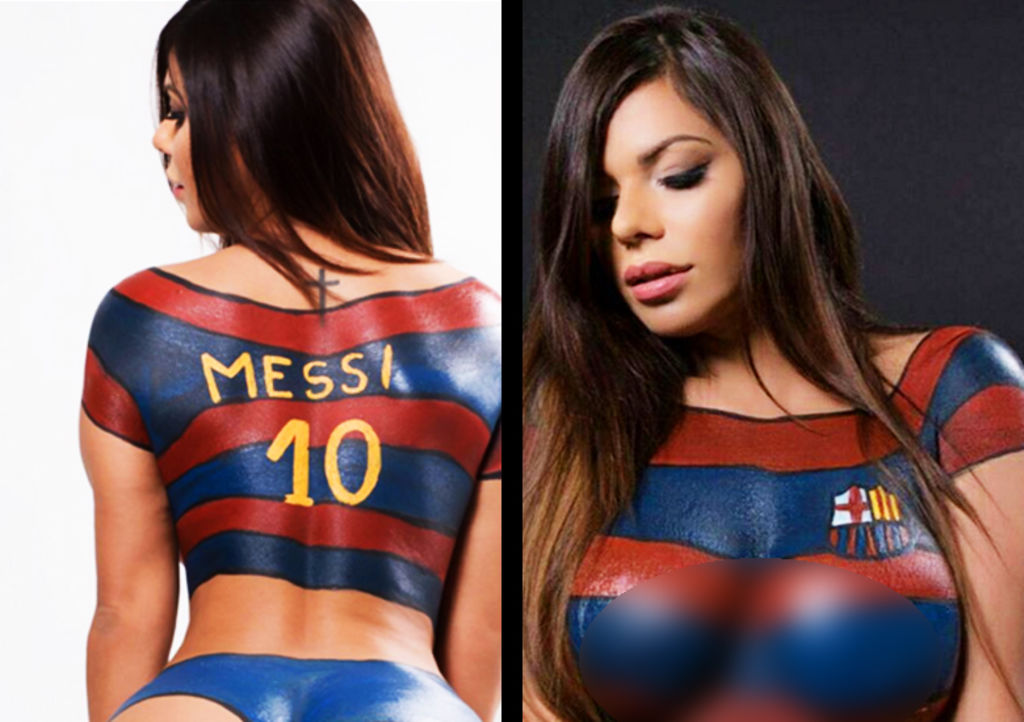 Brazilian Body Paint Football Brazilian Body Paint Football